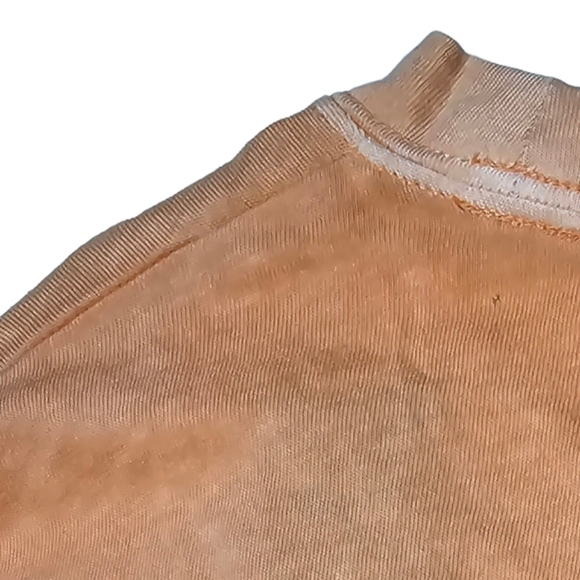 PINK Victoria's Secret Shirt Long Sleeve Drawstring Ruched Side Orange Small - Picture 10 of 13